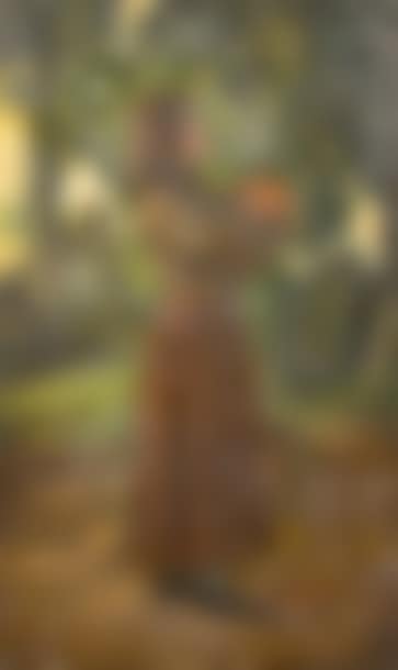 Young girl in an undergrowth (preview)