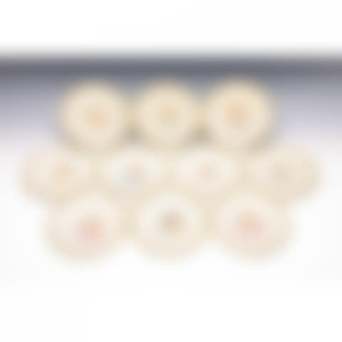 NOBLES GILT DECORATIVE PLATE 10 PIECES (preview)