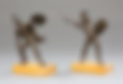 Pair of French Cabinet Bronzes of Antique Warriors (preview)