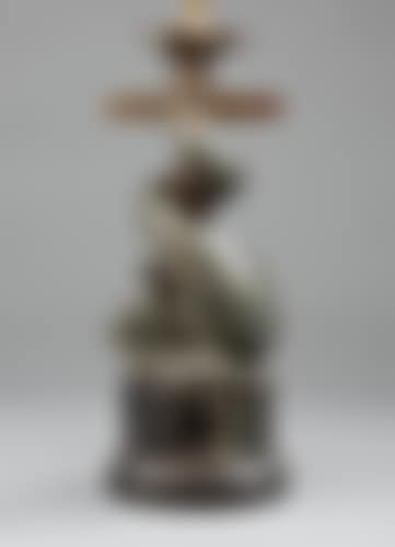 An Italian Carved Marble Figural Lamp (preview)