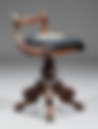 American Carved Mahogany Piano Stool (preview)