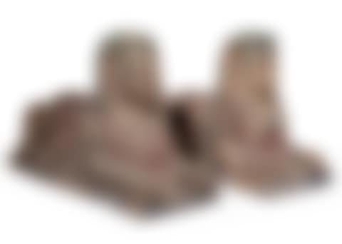 Pair of Large Carved Wood Sphinxes (preview)