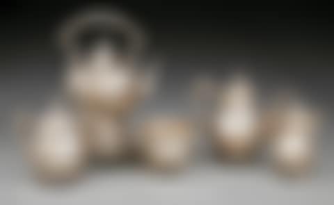 Five-Piece American Coin Silver Presentation Tea Service (preview)