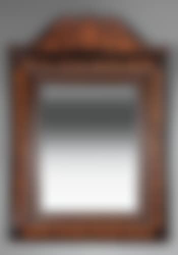 Antique Dutch Marquetry and Ebonized Cushion Mirror (preview)