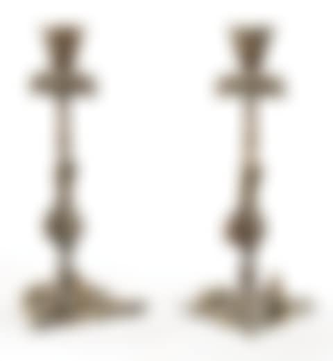 Pair of bronze candlesticks (preview)