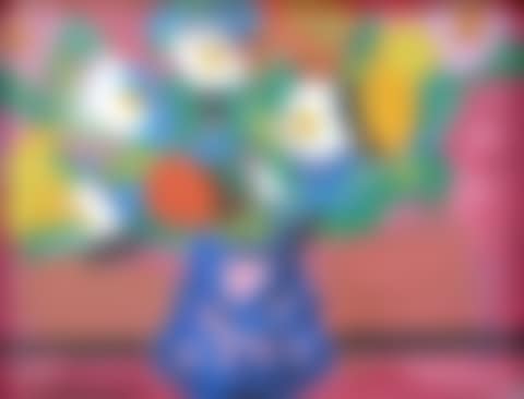 Flowers in a blue pot (preview)