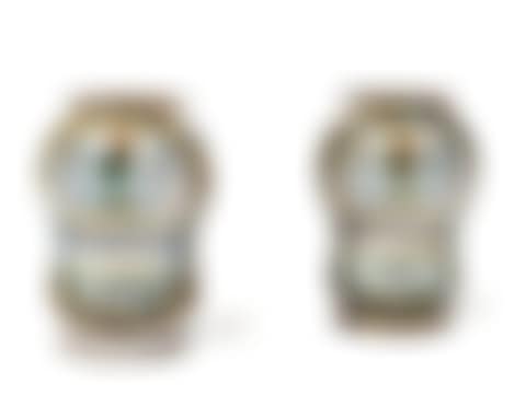 Pair of earthenware medicine jars of baluster shape (preview)