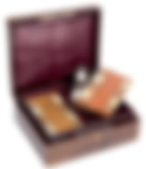 Plum leather Bésigue game mark box (preview)