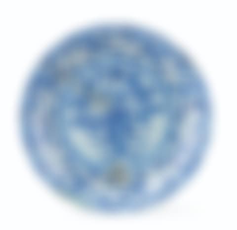 A Large Blue and White Pottery Dish (preview)