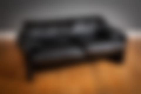 A BLACK LEATHER MARALUNGA SOFA (preview)