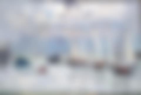 Deauville in the morning, sailboats, summer (preview)