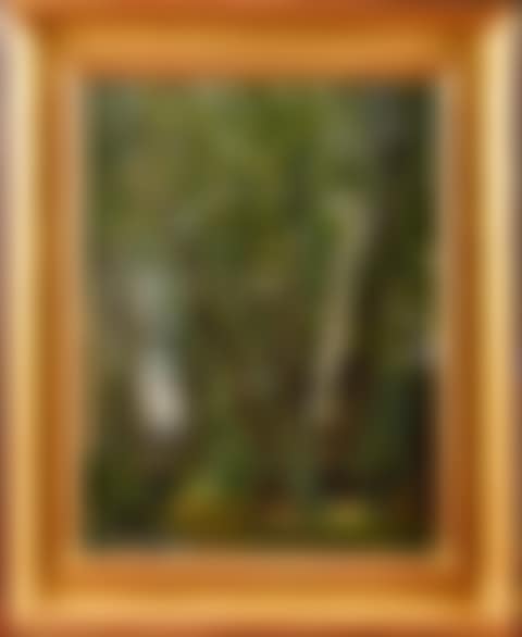 The artist going to paint in the forest (preview)