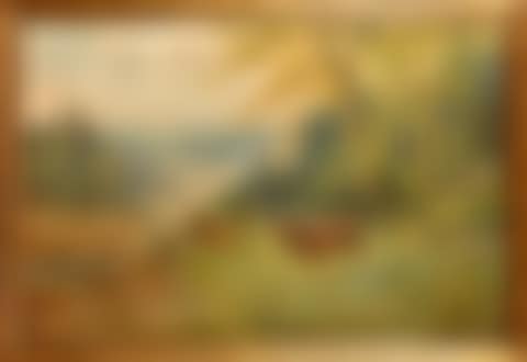 Stag and deer in a landscape (preview)