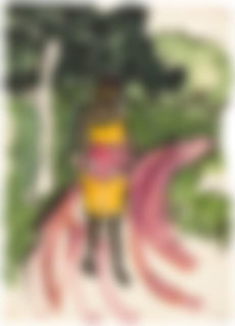 South Sea girl in landscape (preview)