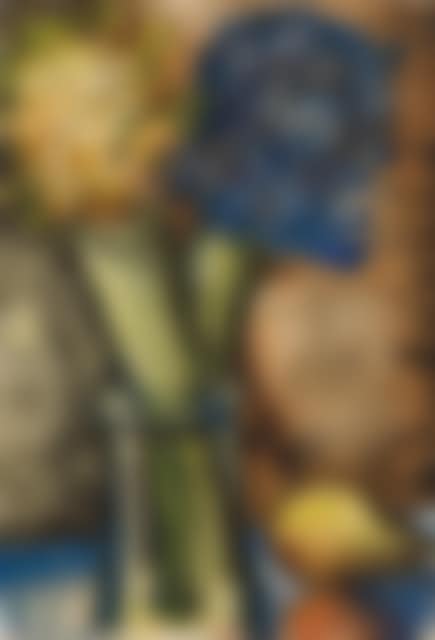 Still life with hyacinths and a pear. (preview)