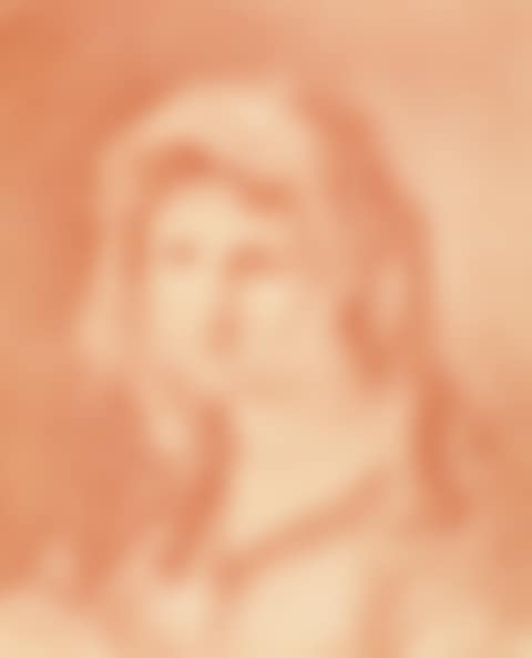 Portrait of a young woman with a head veil. (preview)