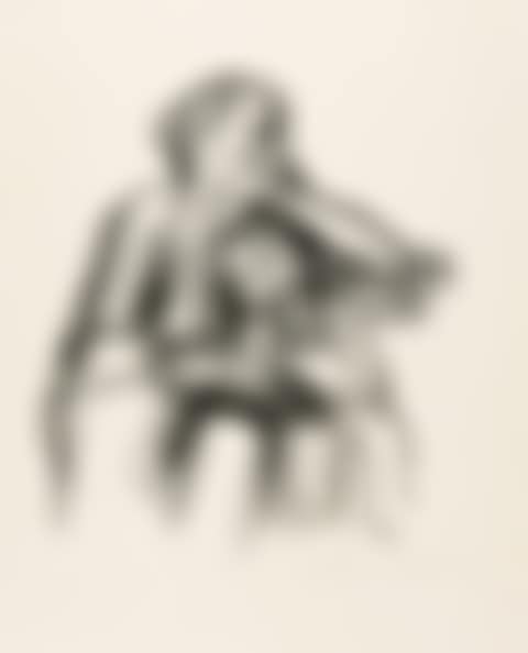 Working woman with sleeping boy. (preview)
