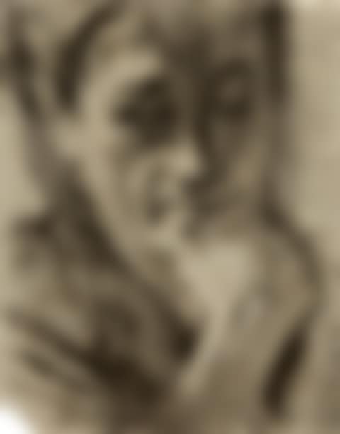Woman resting her right chin in her hand (preview)