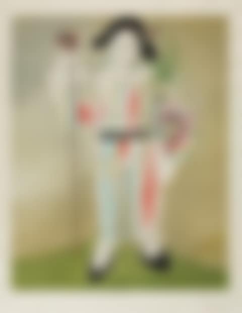 Le petit Pierrot with flowers. (preview)