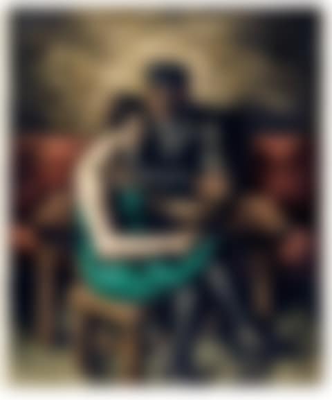 Couple in the cafe (sailor and prostitute). (preview)