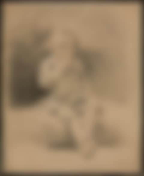 Sitting child eating an apple. (preview)