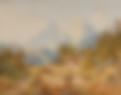 View of an Italian monastery church over a wide landscape (preview)