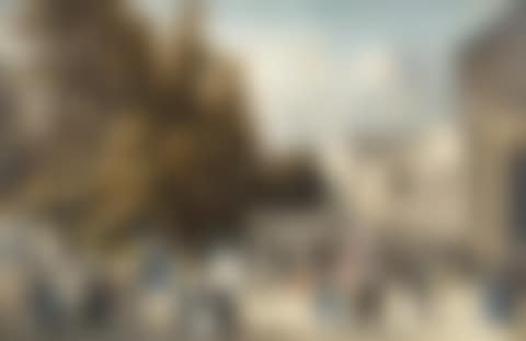 Street scene with Neoclassical architecture (preview)