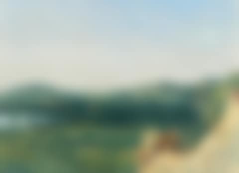 View from a roof over a panoramic hilly landscape (preview)