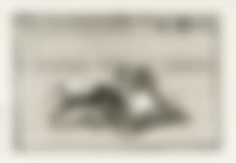 Caida de un picador de su caballo debajo del toro (A picador is unhorsed and falls under the bull) (preview)