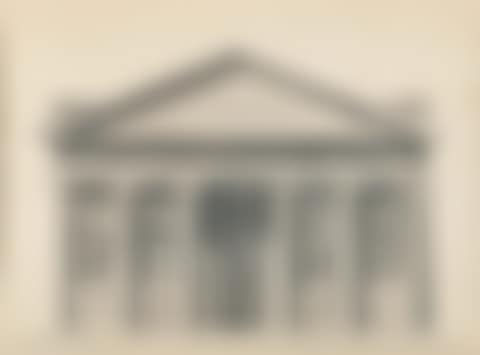 4 sheets: Various architectural elements - Design for a Neoclassical facade with figures in niches (preview)