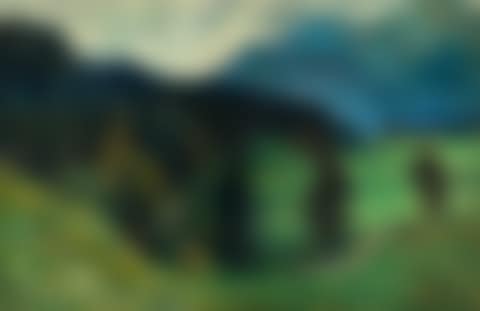Kochel - mountains with firs (preview)