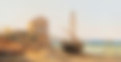 Coastal scene with a fishing boat (preview)
