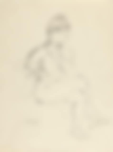 Seated female nude with legs crossed (preview)