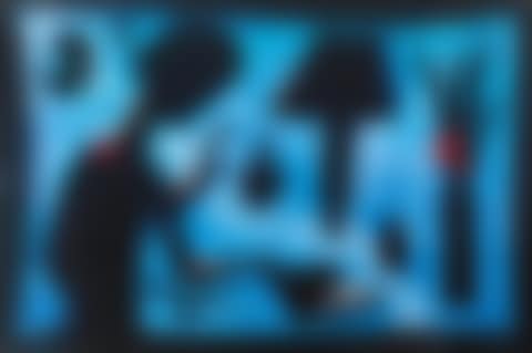 Girl at Table; (preview)