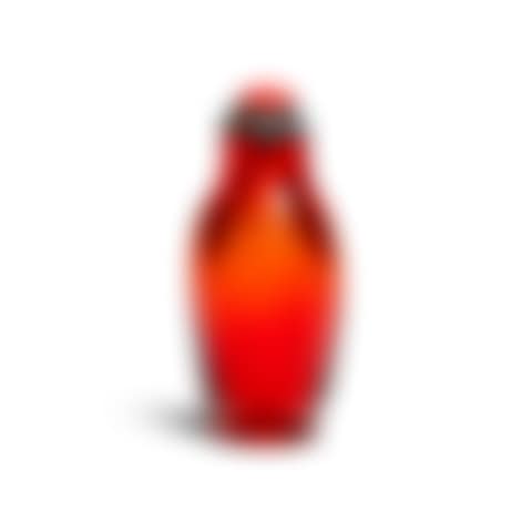 A SLENDER BALUSTER TRANSPARENT AMBER GLASS BOTTLE (preview)