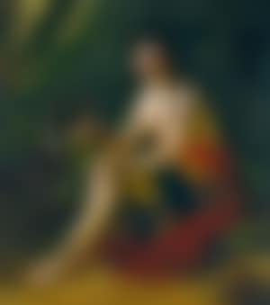 Indian woman in a South American landscape (preview)