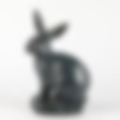A glazed earthenware sculpture of a rabbit (preview)