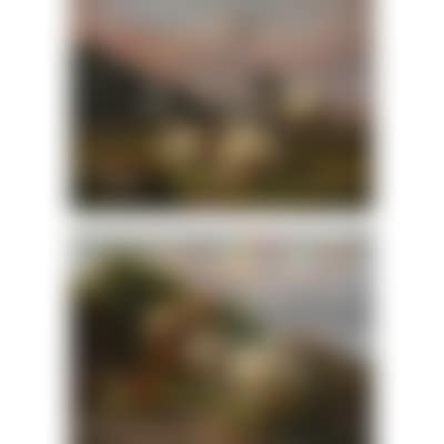 Shepherd with sheep in landscape. Sheep in landscape (preview)