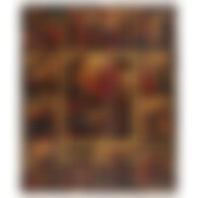 Feastday icon with the Ressurection of Christ surrounded by twelve lithurgical feats (preview)
