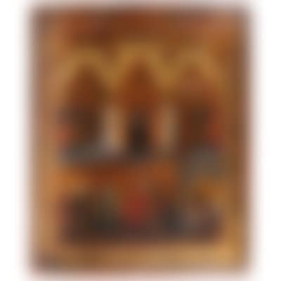 Russian icon depicting the protection (preview)