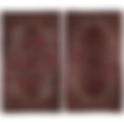 Lot of two various hand-knotted Heriz carpets (preview)