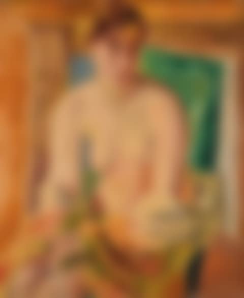 Naked in a green armchair (preview)