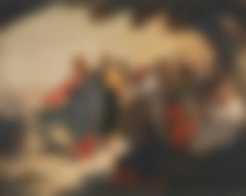 Christ and apostles in the garden of olive trees (preview)