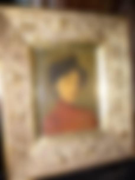 Portrait of a woman in a red dress (preview)