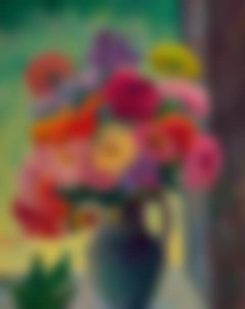 STILL LIFE WITH ZINNIAS (preview)