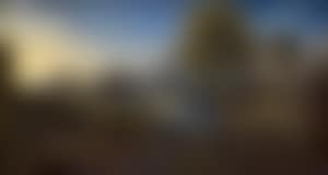 River landscape with an ancient monument and an elegant traveling party (preview)