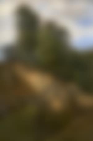 View of the ocher cliffs of Roussillon in Provence (preview)