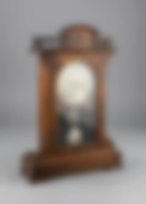 A walnut cased mantle clock (preview)