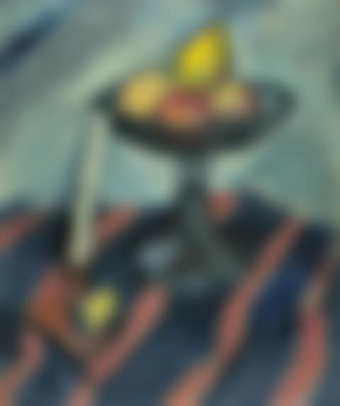 Nature morte, coupe de fruits et bougeoir (preview)