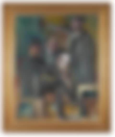 Trois hommes dans l"atelier (Three Men at the Atelier) (preview)